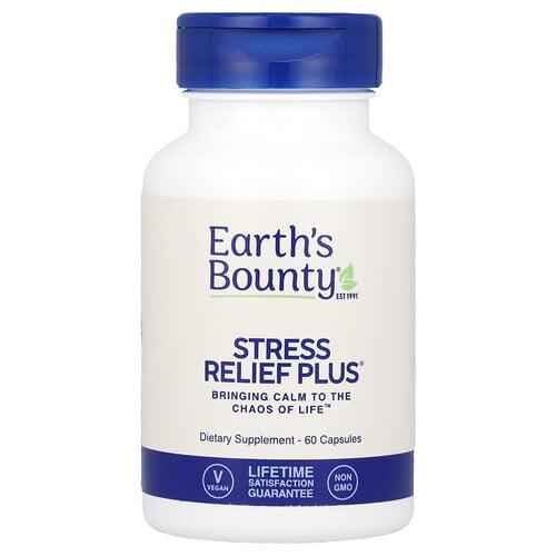 얼스 바운티 Earth's Bounty, Stress Relief Plus®, 캡슐 60정 상품 이미지