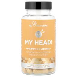 Eu Natural, My Head!, 피버퓨 & 비타민B +, 베지 캡슐 60정