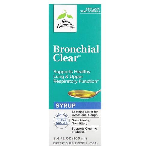 테리 내추럴리 Terry Naturally, 맑은 기관지 시럽, 100ml(3.4fl oz)