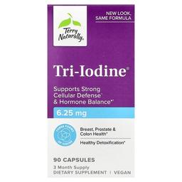 테리 내추럴리 Terry Naturally, Tri-Iodine®, 6.25mg, 캡슐 90정