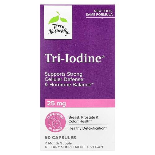 테리 내추럴리 Terry Naturally, Tri-Iodine®, 25mg, 캡슐 60정