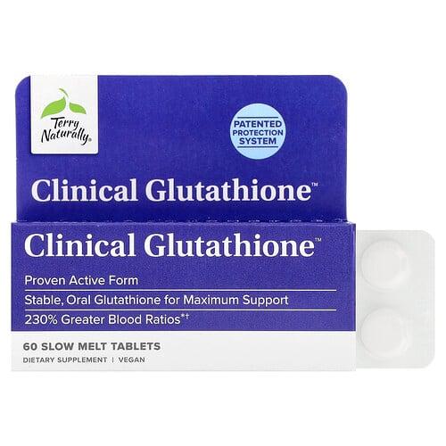 테리 내추럴리 Terry Naturally, Clinical Glutathione, 서서히 녹는 정제 60정(1정당 150mg)