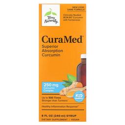 테리 내추럴리 Terry Naturally, CuraMed 시럽, 흡수력이 뛰어난 커큐민, 250mg, 240ml(8fl oz)