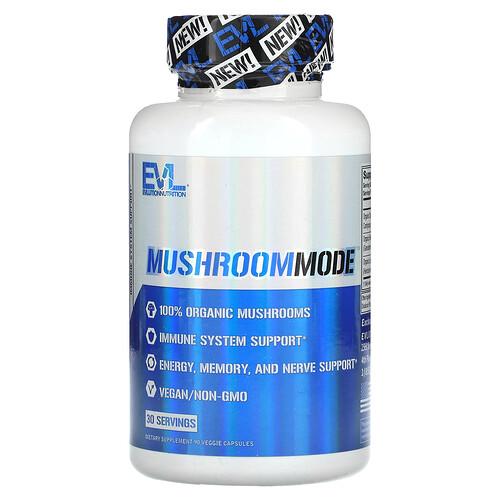이보루션 뉴트리션 EVLution Nutrition, MushroomMode, 베지 캡슐 90정
