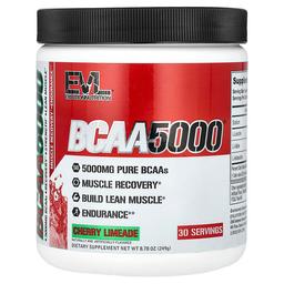이보루션 뉴트리션 EVLution Nutrition, BCAA5000®, 체리 라임에이드, 249g(8.78oz)