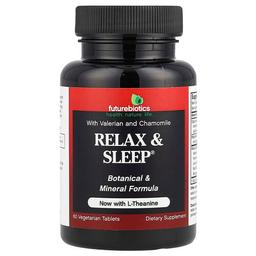 퓨쳐바이오틱스 Futurebiotics, Relax & Sleep®, l-테아닌 함유, 베지 정제 60정