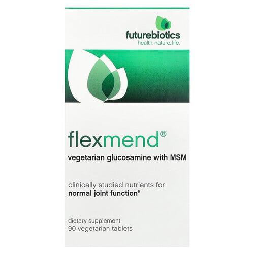 퓨쳐바이오틱스 Futurebiotics, FlexMend®, MSM 함유 식물성 글루코사민, 베지 정제 90정