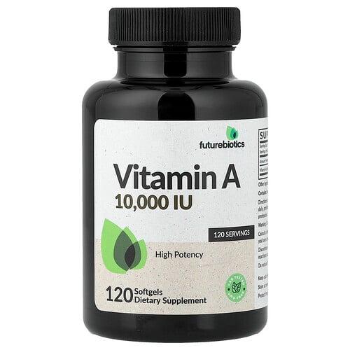 퓨쳐바이오틱스 Futurebiotics, 비타민A, 3,000mcg RAE(10,000IU), 소프트젤 120정 상품 이미지