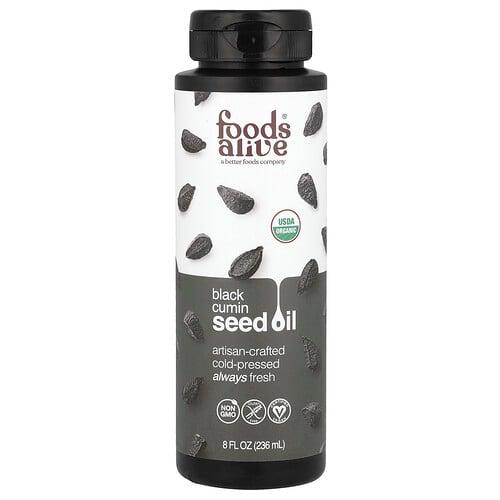 푸드 얼라이브 Foods Alive, 유기농 블랙 커민 씨오일, 236ml(8fl oz)