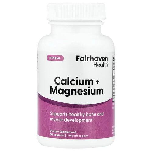 페어해븐 헬스 Fairhaven Health, 임신부용, 칼슘 + 마그네슘, 캡슐 60정 상품 이미지