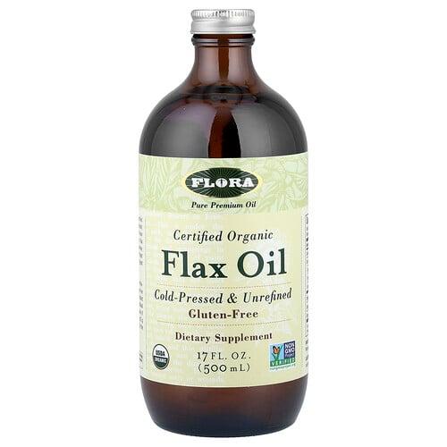 프로라 Flora, Flora, 유기농 인증 아마 오일, 500ml(17fl oz)