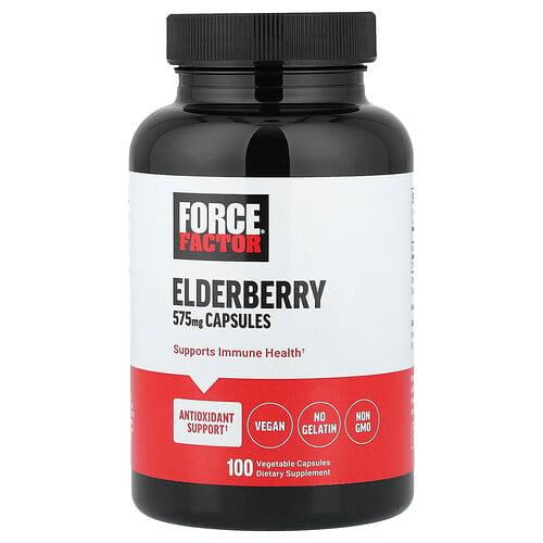 Force Factor, 엘더베리, 575mg, 베지 캡슐 100정