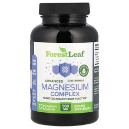 포레스트 리프 Forest Leaf, 고급 마그네슘 복합체, 500mg, 베지 캡슐 120정
