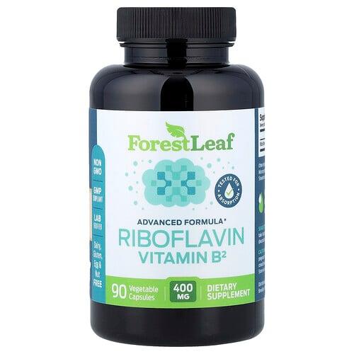 포레스트 리프 Forest Leaf, 리보플라빈 비타민B2, 400mg, 베지 캡슐 90정 상품 이미지