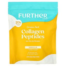 Further Food, 목초 사육 콜라겐 펩타이드, 바닐라, 12팩, 각 21g(0.74oz)