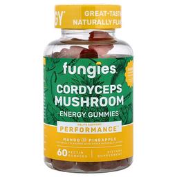 펀지스 Fungies, 동충하초 버섯 에너지 구미젤리, 망고 및 파인애플, 펙틴 구미젤리 60개