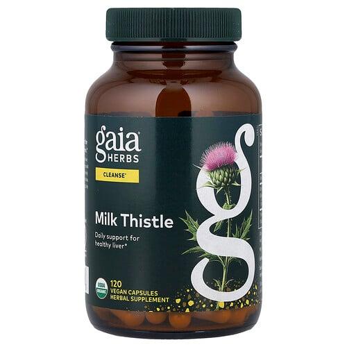 가이아 허브 Gaia Herbs, 밀크시슬, 베지 캡슐 120정 상품 이미지