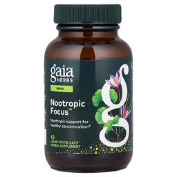 가이아 허브 Gaia Herbs, Nootropic Focus™, Phyto-Caps® 40정