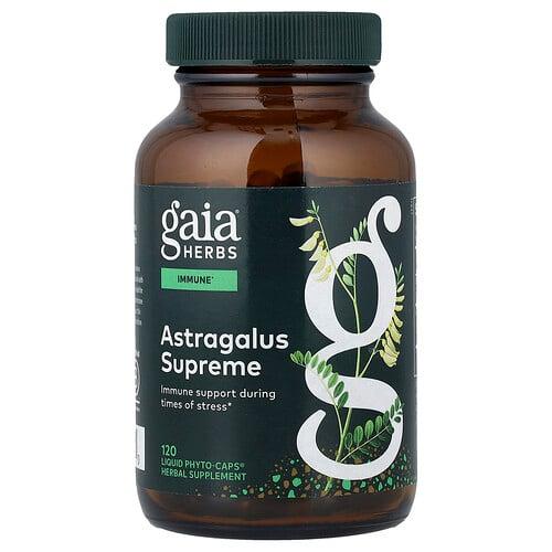 가이아 허브 Gaia Herbs, 황기, Liquid Phyto-Caps® 120정(1정당 650mg)