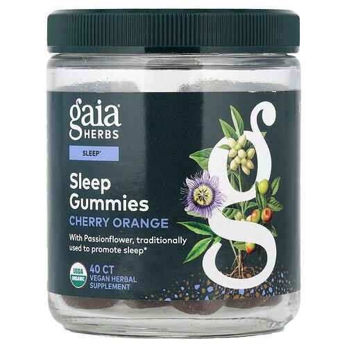 가이아 허브 Gaia Herbs, 수면용 구미젤리, 체리 오렌지, 구미젤리 40개
