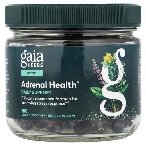 가이아 허브 Gaia Herbs, Adrenal Health®, 180 액상 Phyto-Caps®