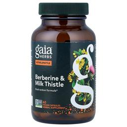 가이아 허브 Gaia Herbs, 베르베린 & 밀크시슬, 베지 캡슐 60정