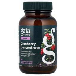 가이아 허브 Gaia Herbs, 여성용, 크랜베리 농축물, 액상 Phyto-Caps® 60정(캡슐 1정당 420mg)
