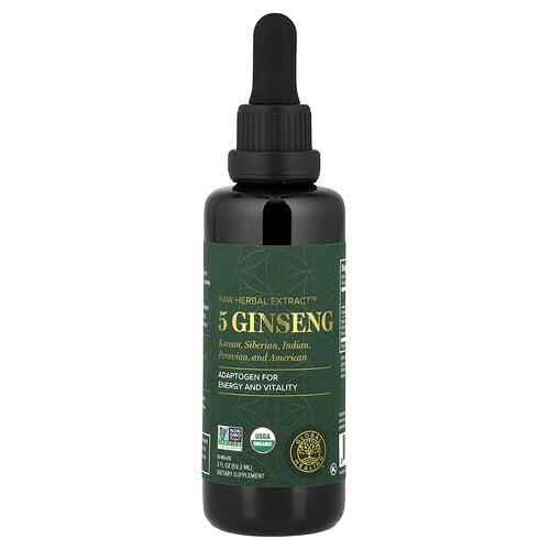 글로벌 힐링 Global Healing, Raw Herbal Extract™, 5 인삼, 59.2ml(2fl oz) 상품 이미지