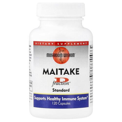 머시룸 위스덤 Mushroom Wisdom, Maitake D Fraction®, 표준, 캡슐 120정