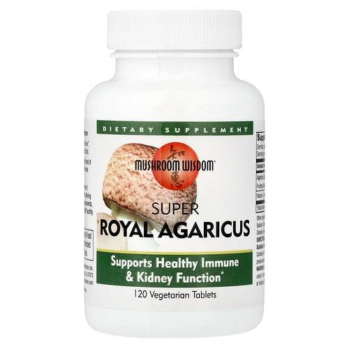 머시룸 위스덤 Mushroom Wisdom, Super Royal Agaricus, 베지 정제 120정