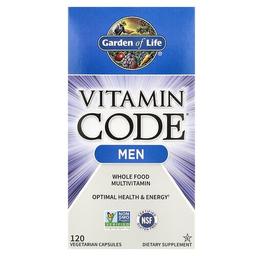 가든 오브 라이프 Garden of Life, Vitamin Code®, 남성용 천연 식품 종합비타민, 베지 캡슐 120정