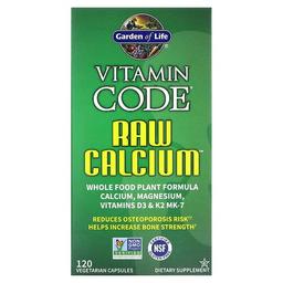 가든 오브 라이프 Garden of Life, Vitamin Code, RAW Calcium, 베지 캡슐 120정