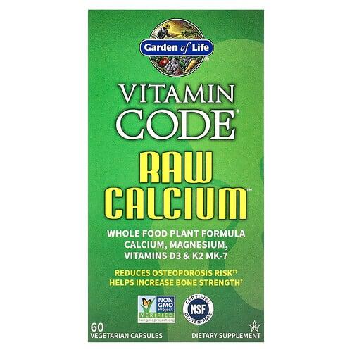 가든 오브 라이프 Garden of Life, Vitamin Code®, RAW Calcium™, 베지 캡슐 60정