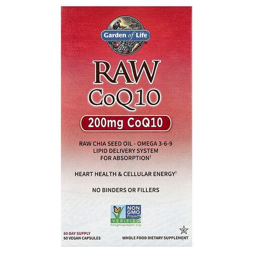 가든 오브 라이프 Garden of Life, RAW CoQ10, 베지 캡슐 60정 상품 이미지