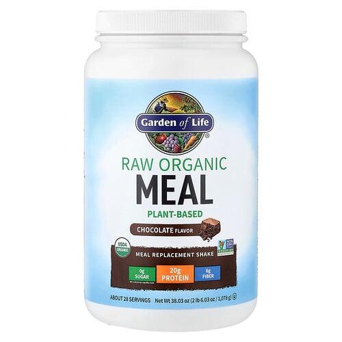 가든 오브 라이프 Garden of Life, 무가공 유기농 식사 대용 셰이크, 초콜릿, 1,078g(38.03oz)