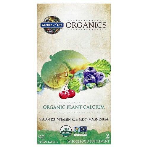 가든 오브 라이프 Garden of Life, mykind Organics, 유기농 식물성 칼슘, 베지 정제 90정 상품 이미지