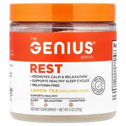 지니어스 브랜드 The Genius Brand, Rest, 레몬차, 171g(6oz)