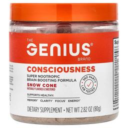 지니어스 브랜드 The Genius Brand, 컨셔스니스, 스노우 콘, 80g(2.82oz)
