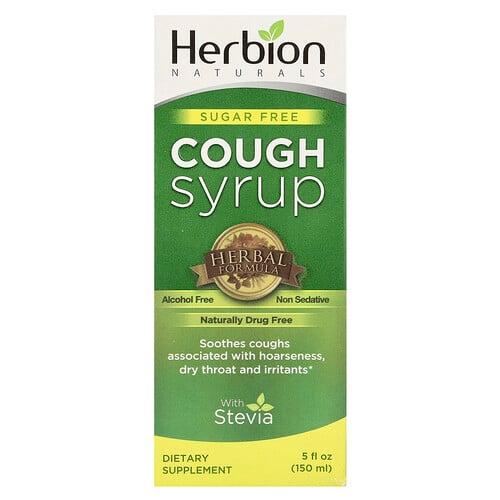 허비온 Herbion Naturals, 무설탕 기침 시럽, 스테비아 함유, 알코올 무함유, 150ml(5fl oz)