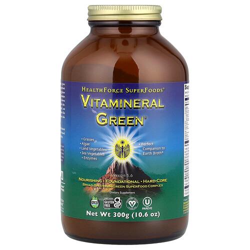 헬스포스 슈퍼푸드 HealthForce Superfoods, Vitamineral Green, 버전 5.5, 300g(10.6oz)