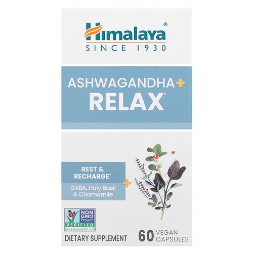 히말리야 허벌 헬스케어 Himalaya, 아슈와간다 + 릴렉스, 베지 캡슐 60정