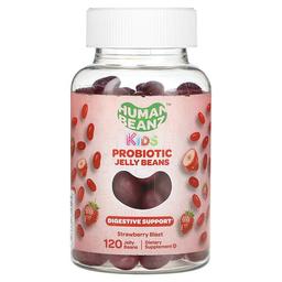 휴먼 빈즈 Human Beanz, 어린이용, 프로바이오틱 젤리빈, 스트로베리 블라스트, 젤리빈 120개(젤리빈 1개당 05억 CFU)