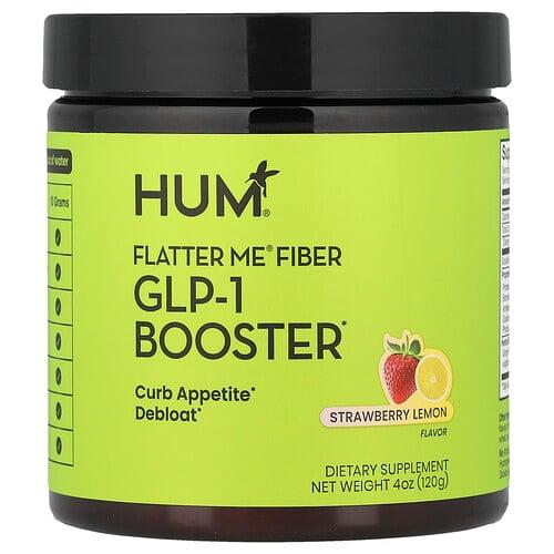 훔 뉴트리션 HUM Nutrition, Flatter Me® 섬유소, GLP-1 부스터, 딸기 레몬, 120g(4oz)