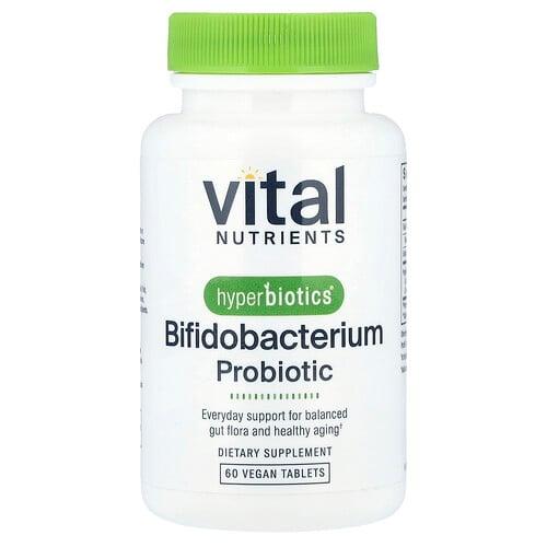 Vital Nutrients, Hyperbiotics®, 비피도박테리움 프로바이오틱, 비건 정제 60정 상품 이미지