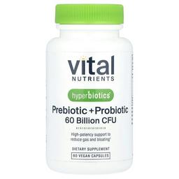 Vital Nutrients, Hyperbiotics®, 프리바이오틱+프로바이오틱, 베지 캡슐 60정