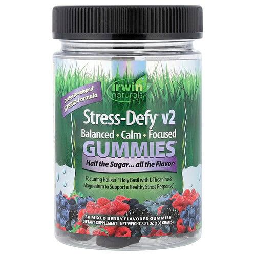 어윈 네츄럴 Irwin Naturals, Stress-Defy® v2 구미젤리, 혼합 베리 맛, 구미젤리 30개 상품 이미지