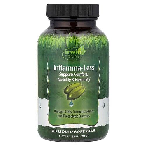 어윈 네츄럴 Irwin Naturals, 인플래머-레스, 80 리퀴드 소프트-겔 상품 이미지