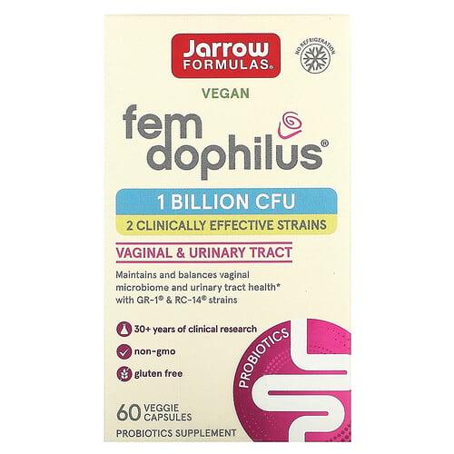 자로우 포뮬라 Jarrow Formulas, 비건 Fem Dophilus, 10억CFU, 베지 캡슐 60정 상품 이미지