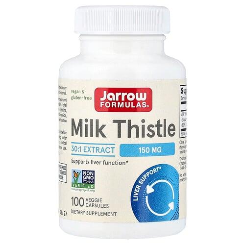 자로우 포뮬라 Jarrow Formulas, 밀크시슬, 150mg, 베지 캡슐 100정 상품 이미지