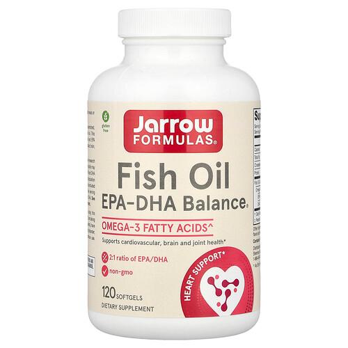 자로우 포뮬라 Jarrow Formulas, 피쉬 오일, EPA-DHA Balance®, 소프트젤 120정 상품 이미지